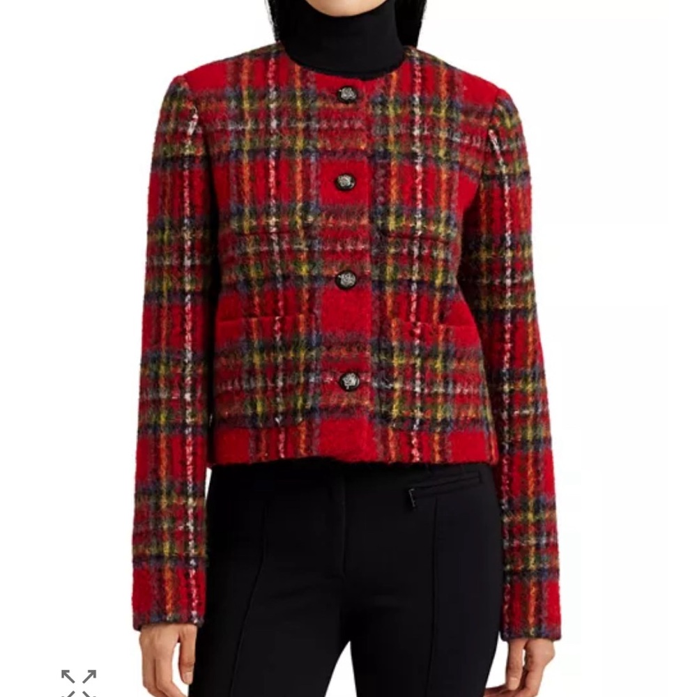 Ralph Lauren Cropped Plaid Jacket - Picture 2 of 7